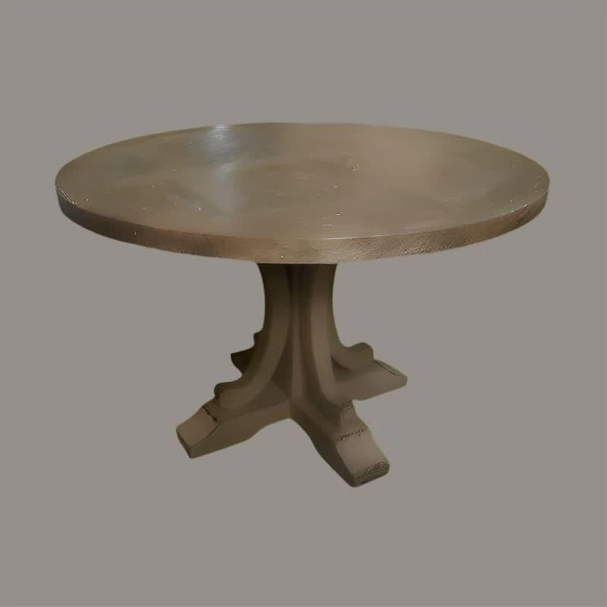 Valentina Reclaimed Elm Wood Round Dining Table 150cm in All Natural - Chocolate Wood
