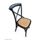 Valentina Round Dining Package with black chairs setting