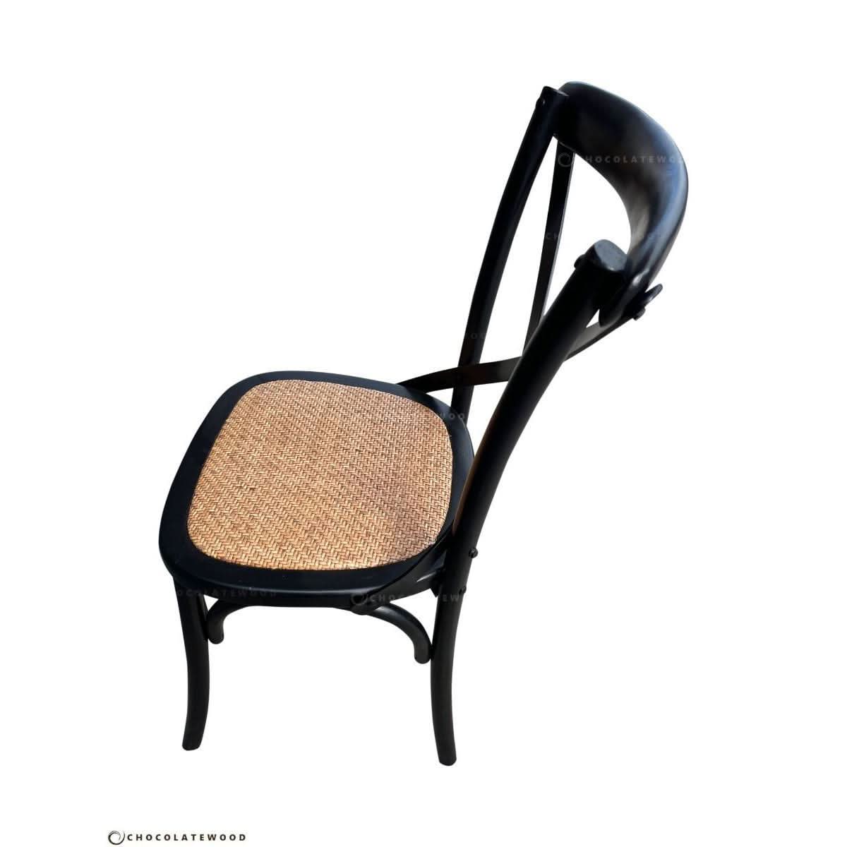 Valentina Round Dining Package with black chairs seat