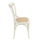 Valentina Round Dining Package with white chairs setting