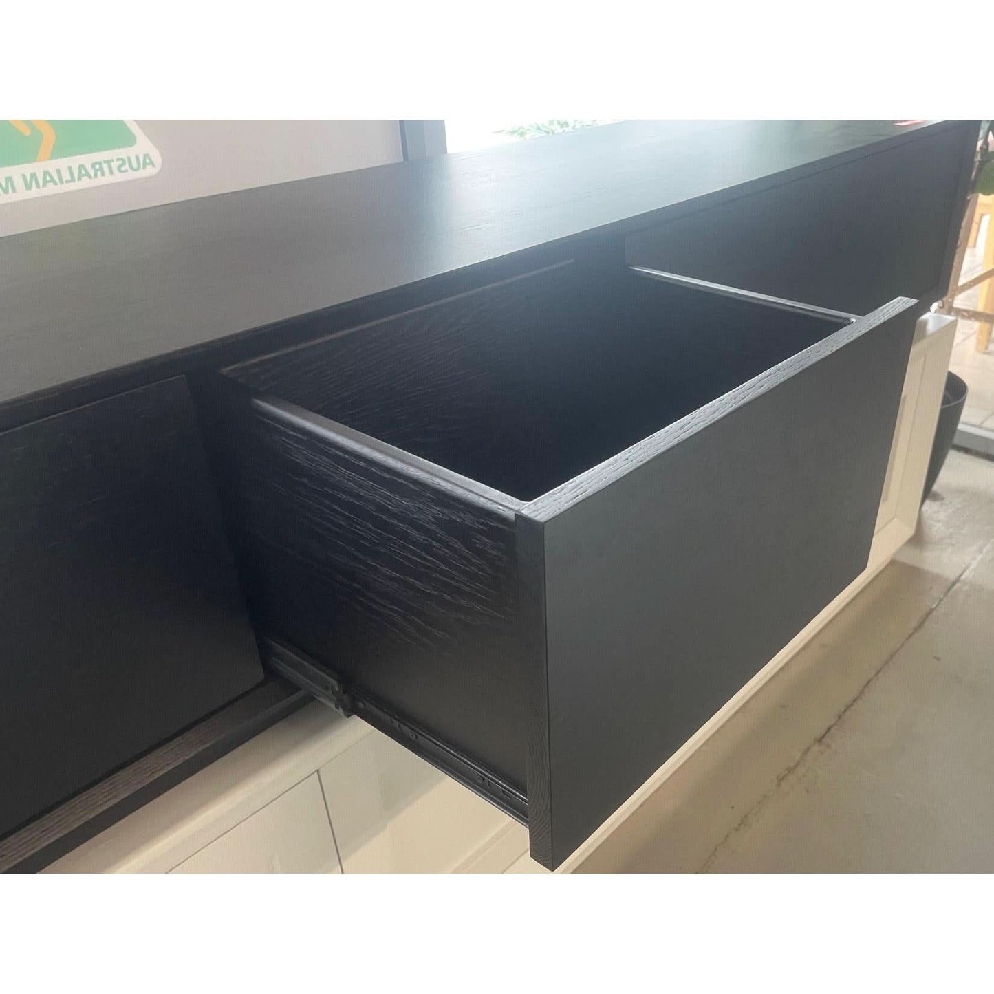 VALERIE 4 DRAWERS PUSH TO OPEN AMERICAN OAK ETU BLACK - MyChocolateWood