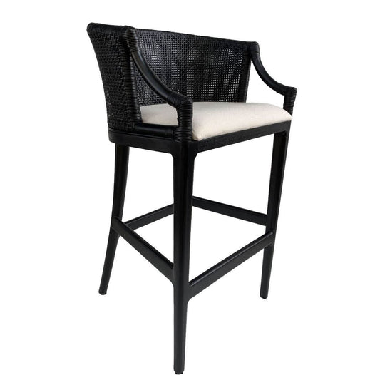 VANGUARD HAMPTONS COUNTER STOOL IN BLACK - MyChocolateWood
