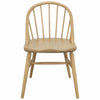 VERA SOLID OAK DINING CHAIRS IN NATURAL SET OF 2