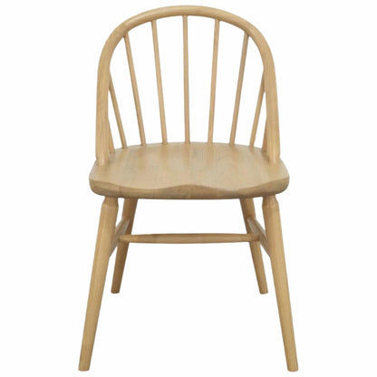 VERA SOLID OAK DINING CHAIRS IN NATURAL SET OF 2