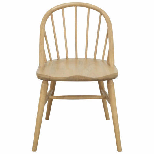 VERA SOLID OAK DINING CHAIRS IN NATURAL SET OF 2 - MyChocolateWood
