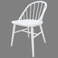 Vera Solid Oak Dining Chair in White detail