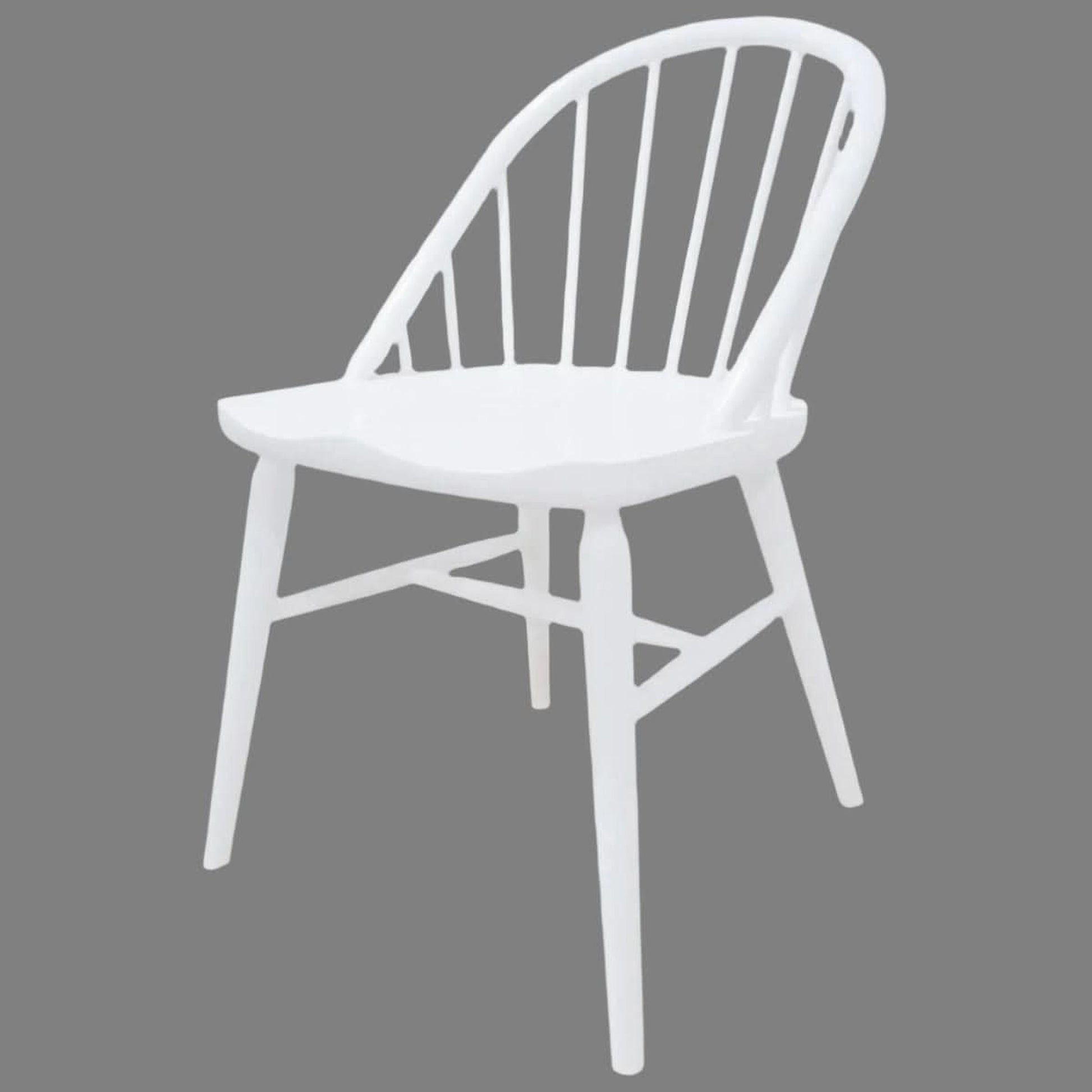 Vera Solid Oak Dining Chair in White detail
