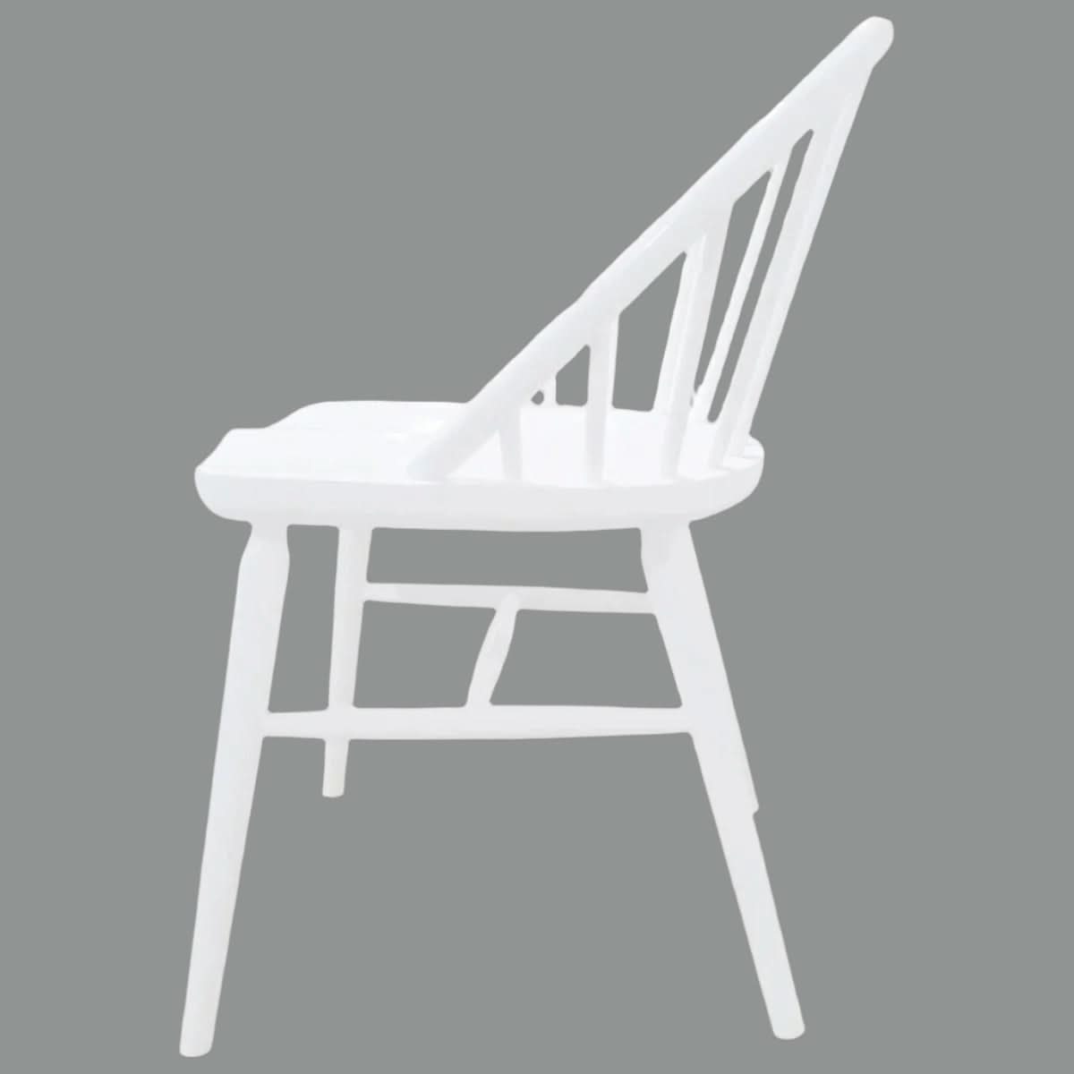 VERA SOLID OAK DINING CHAIRS IN WHITE SET OF 2 - MyChocolateWood