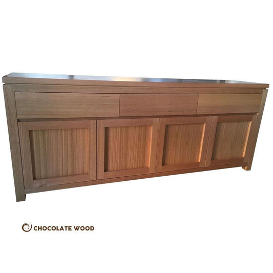 VERMONT 4 DOOR/3 DRAWER BUFFET / SIDEBOARD - TASSIE OAK HARDWOOD TIMBER - LOCALLY MADE TO ORDER