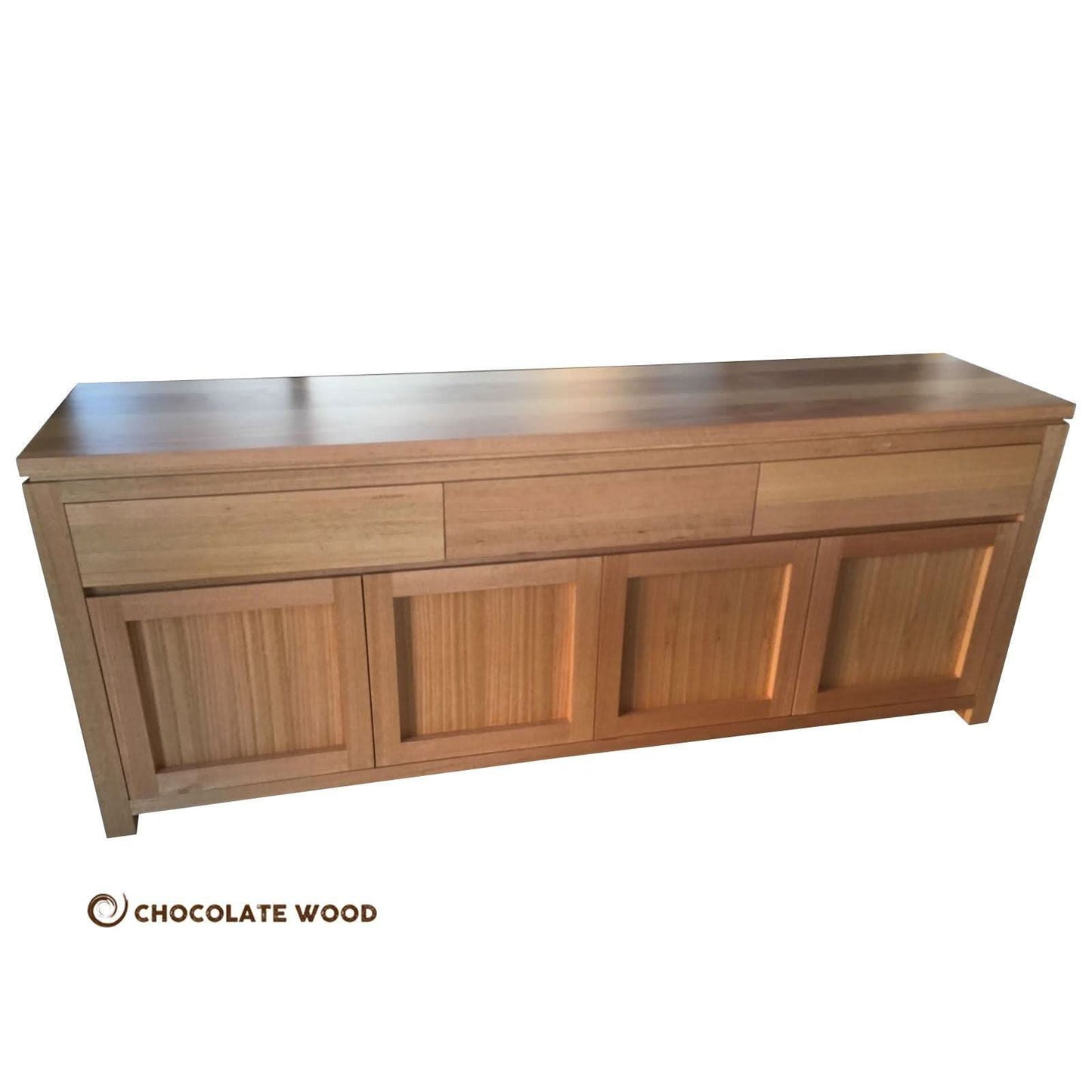 VERMONT 4 DOOR/3 DRAWER BUFFET / SIDEBOARD - TASSIE OAK HARDWOOD TIMBER - LOCALLY MADE TO ORDER - MyChocolateWood