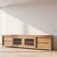 VERMONT AUSTRALIAN CUSTOM-MADE TV/ENTERTAINMENT UNIT WITH 4 DRAWERS & 2 SLIDING DOORS - MyChocolateWood