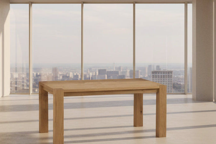 VERONA SOLID AMERICAN OAK DINING TABLE 210CM AUSTRALIAN CUSTOM MADE - MyChocolateWood
