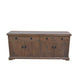 VIDAL SOLID MANGO WOOD BUFFET SIDEBOARD 4 DOORS 2 DRAWERS IN ANTIQUE WALNUT - MyChocolateWood