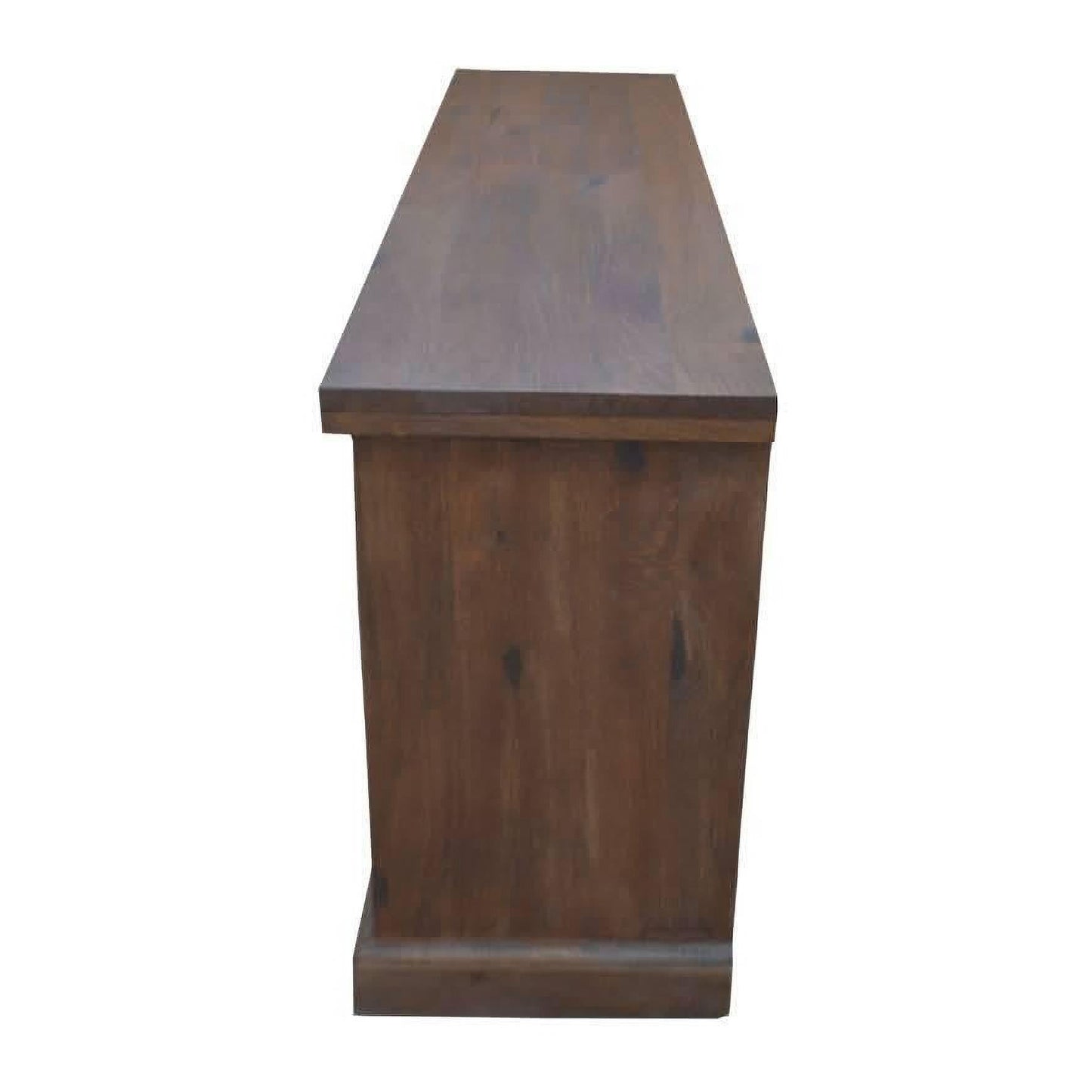 VIDAL SOLID MANGO WOOD BUFFET SIDEBOARD 4 DOORS 2 DRAWERS IN ANTIQUE WALNUT