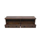 VIDAL SOLID MANGO WOOD TV ENTERTAINMENT UNIT/ETU 2 DRAWERS ANTIQUE WALNUT - MyChocolateWood