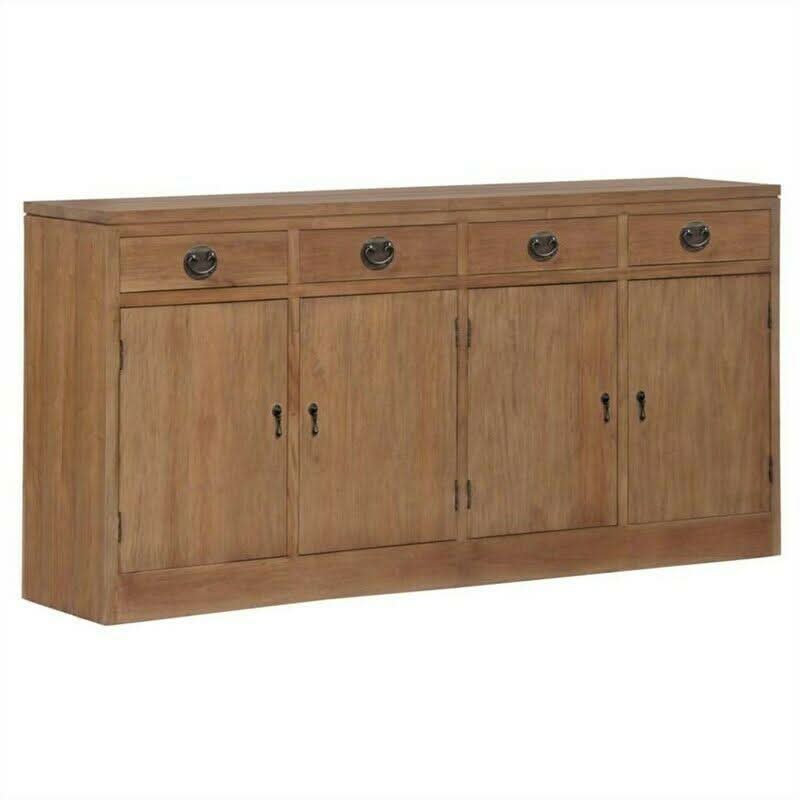 VIENNA MAHOGANY BUFFET TABLE/SIDEBOARD 4-DOOR 4-DRAWERS TEAK COLOUR 180 CM - MyChocolateWood