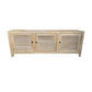 VILLA 3 DOORS LOUVRE STYLE TV/ENTERTAINMENT UNIT IN RECYCLED ELM 160CM - MyChocolateWood