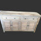 VILLA LOUVRE STYLE BUFFET/SIDEBOARD 4 DOORS 2 DRAWERS RECYCLED ELM 150CM - MyChocolateWood