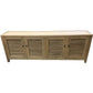 VILLA LOUVRE STYLE TALL TV/ENTERTAINMENT UNIT 4 DOORS IN RECYCLED ELM 200CM - MyChocolateWood