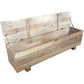 VILLA RUSTIC LOUVRE STYLE BENCH/STORAGE BOX 160CM IN RECYCLED ELM - MyChocolateWood