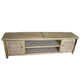 VILLA RUSTIC LOUVRE STYLE TV/ENTERTAINMENT UNIT 2 DOORS IN RECYCLED ELM 200CM - MyChocolateWood