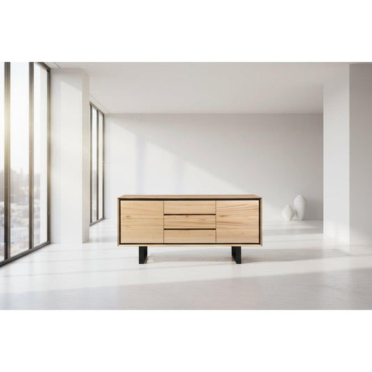 VORN MESSMATE BUFFET SIDEBOARD 2 DOORS/3 DRAWERS NATURAL