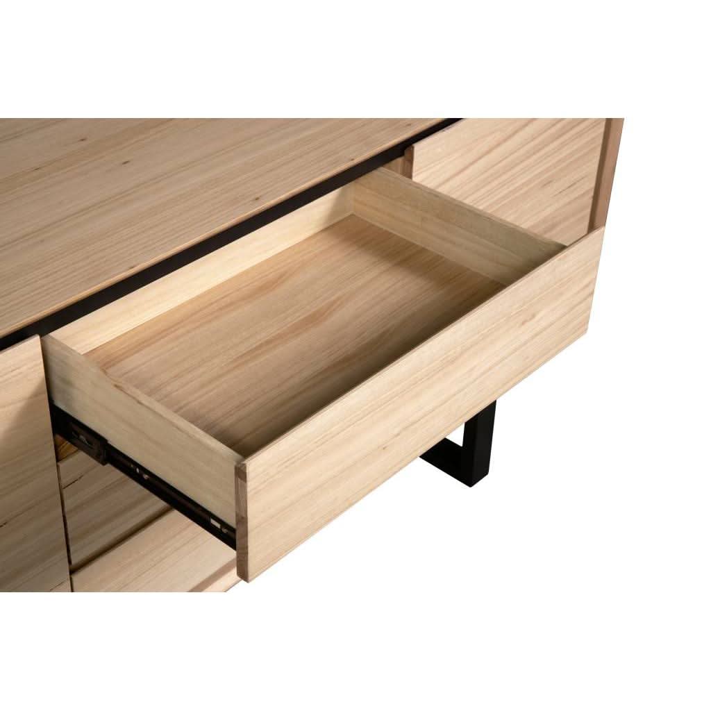 VORN MESSMATE BUFFET SIDEBOARD 2 DOORS/3 DRAWERS NATURAL - MyChocolateWood
