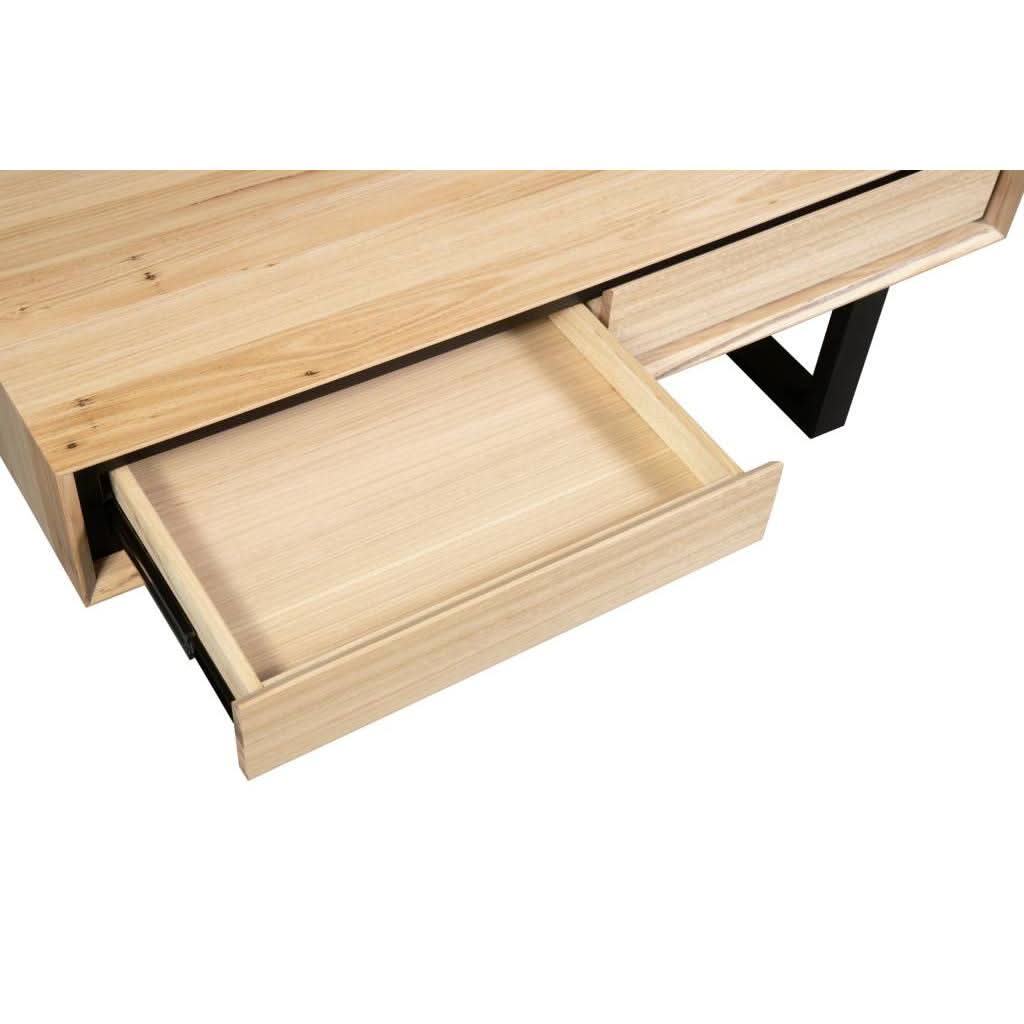 VORN MESSMATE COFFEE TABLE 2 DRAWERS NATURAL - MyChocolateWood