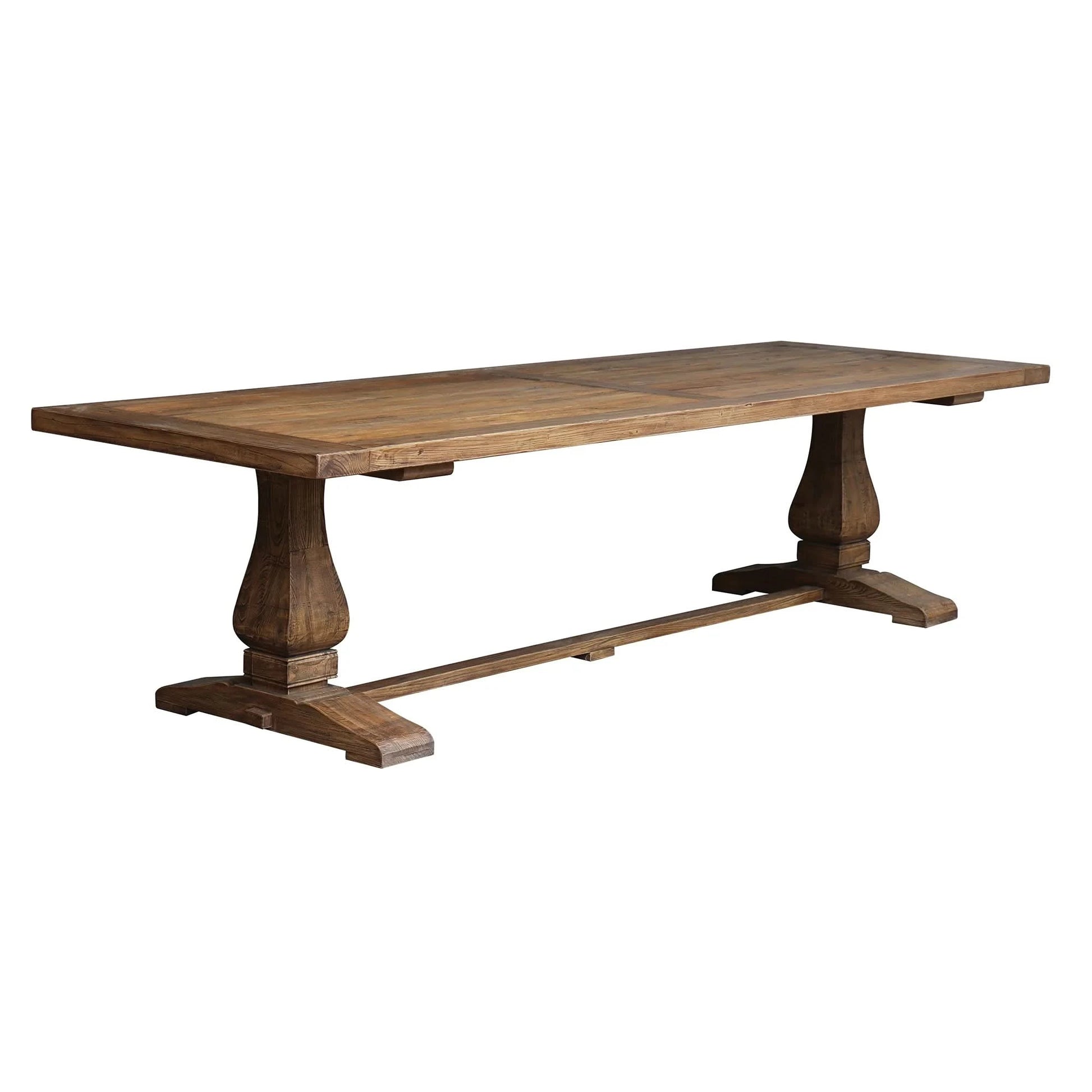 WAVERLEY RECLAIMED ELM DINING TABLE 300CM NATURAL - MyChocolateWood