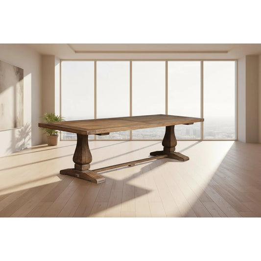 MADDOX RECLAIMED ELM DINING TABLE 300CM NATURAL - MyChocolateWood