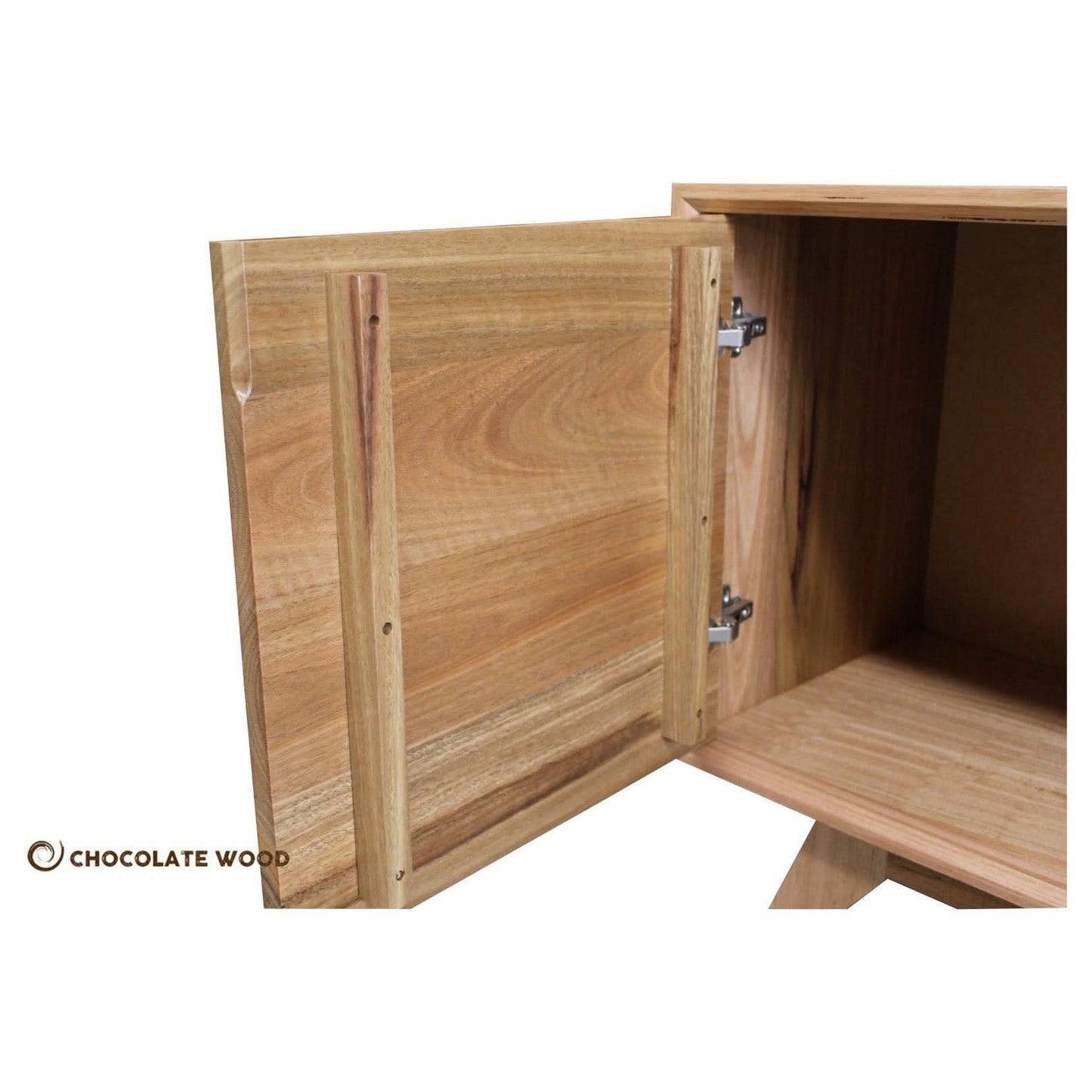 WAVERTON SPOTTED GUM 2 DOORS & 3 SHELVES TV/ ENTERTAINMENT UNIT AUSTRALIAN CUSTOM MADE TO ORDER