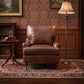 WEMBLEY AGED LEATHER ARMCHAIR IN ORIGINAL AGED LEATHER - MyChocolateWood
