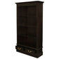 WIDE TASMANIA 2 DRAWER BOOKCASE IN CHOCOLATE FINISH - MyChocolateWood