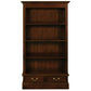 WIDE TASMANIA 2 DRAWER BOOKCASE IN MAHOGANY FINISH - MyChocolateWood