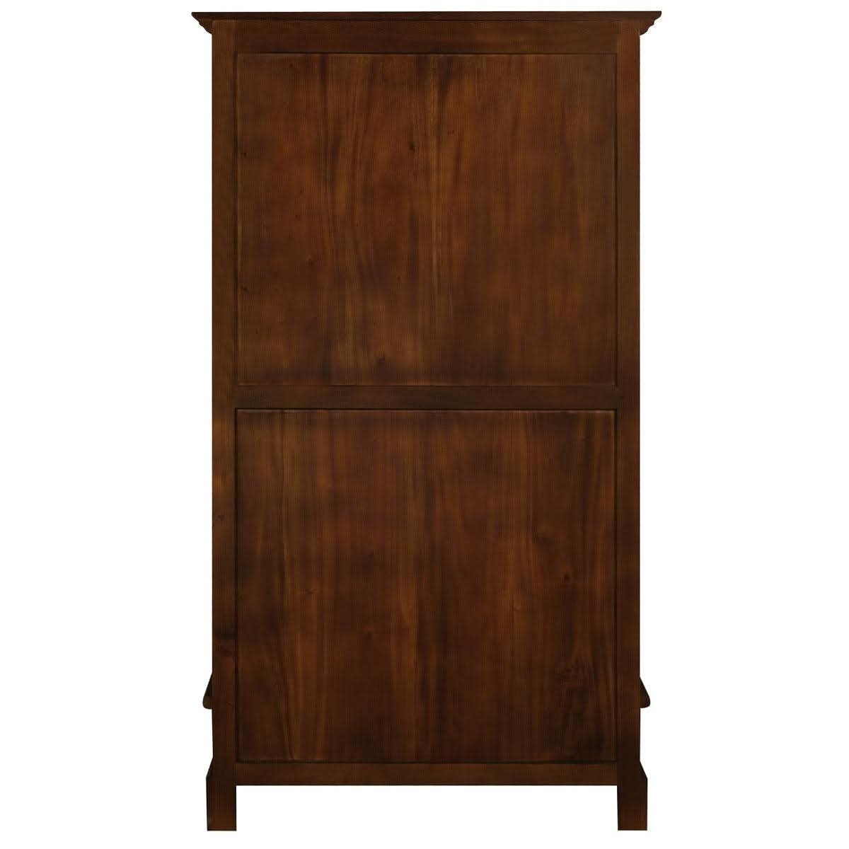 WIDE TASMANIA 2 DRAWER BOOKCASE IN MAHOGANY FINISH - MyChocolateWood
