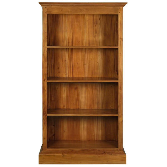 WIDE TASMANIA BOOKCASE IN LIGHT PECAN FINISH - MyChocolateWood