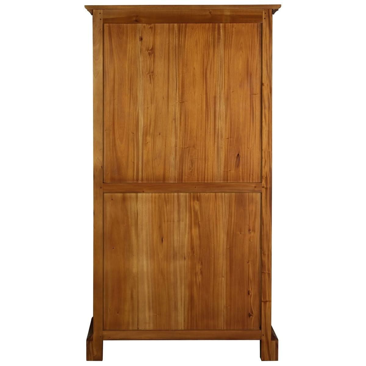 WIDE TASMANIA BOOKCASE IN LIGHT PECAN FINISH - MyChocolateWood