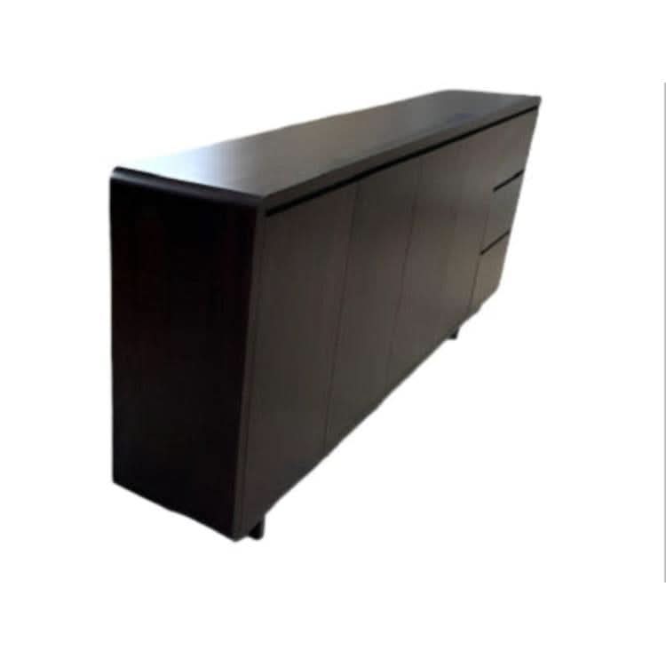 WILLIAM CURVED EDGE TASSIE OAK BUFFET 4 DOORS & 3 DRAWERS - MyChocolateWood