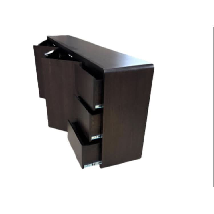 WILLIAM CURVED EDGE TASSIE OAK BUFFET 4 DOORS & 3 DRAWERS - MyChocolateWood