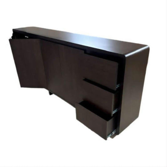 WILLIAM CURVED EDGE TASSIE OAK BUFFET 4 DOORS & 3 DRAWERS