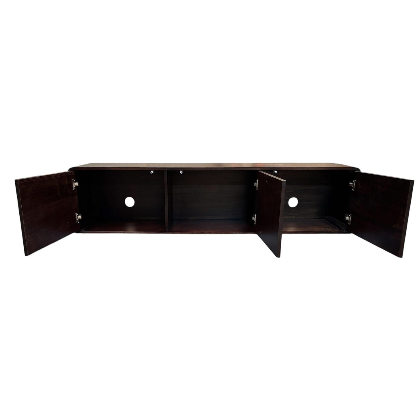 WILLIAM CURVED EDGE TASSIE OAK TV/ENTERTAINMENT UNIT WITH 3 DOORS