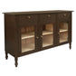Winston Solid White Cedar Buffet / Sideboard in Walnut detail