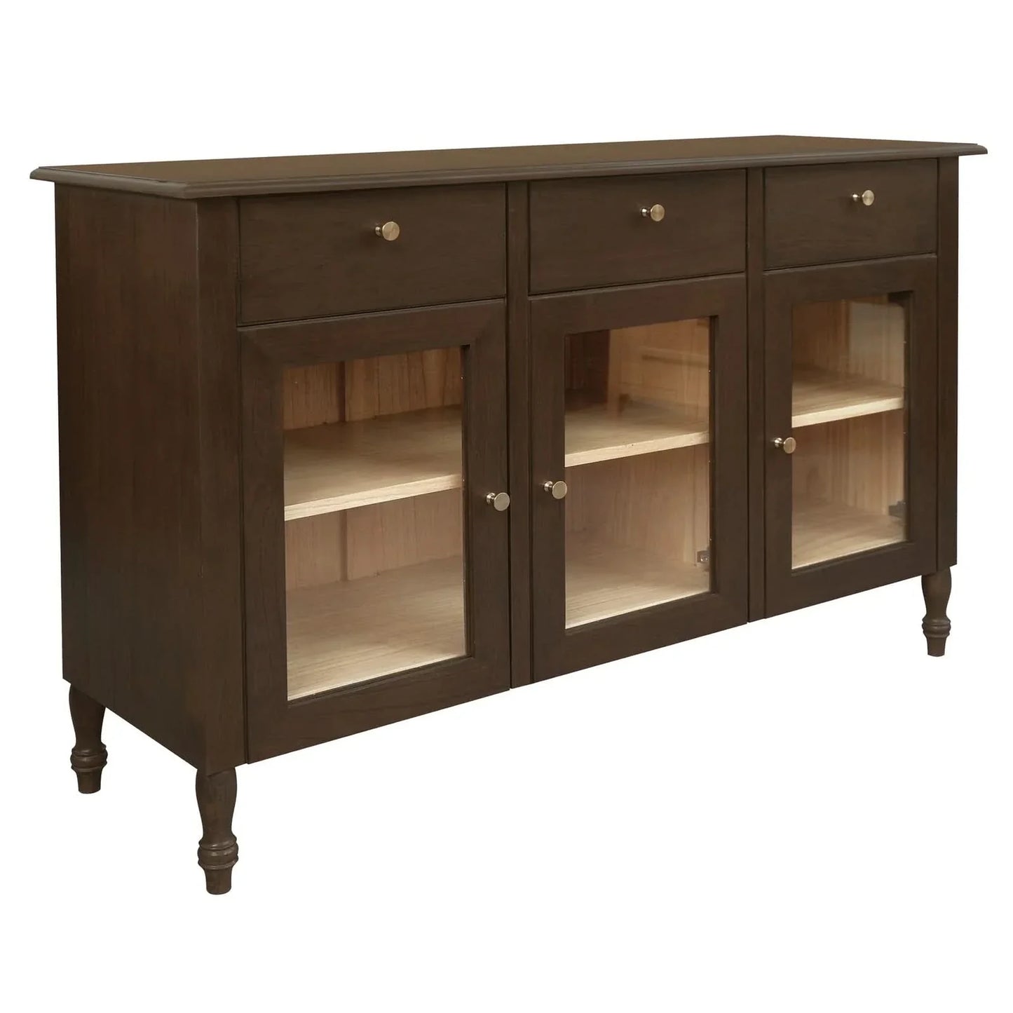 Winston Solid White Cedar Buffet / Sideboard in Walnut detail