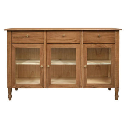WINSTON SOLID WHITE CEDAR BUFFET/SIDEBOARD 3 DOORS & 3 DRAWERS - ALMOND
