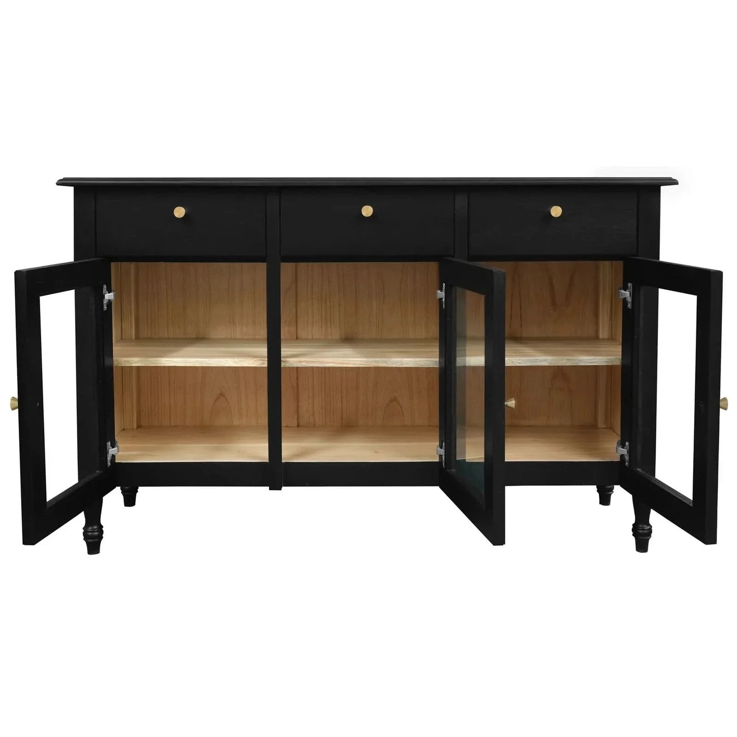 Winston Solid White Cedar Buffet / Sideboard in Black detail