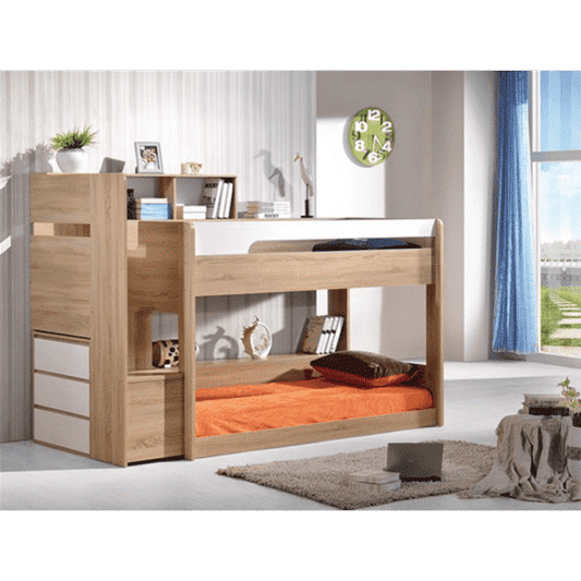 Zelfa Bunk Bed, Single Size - MyChocolateWood