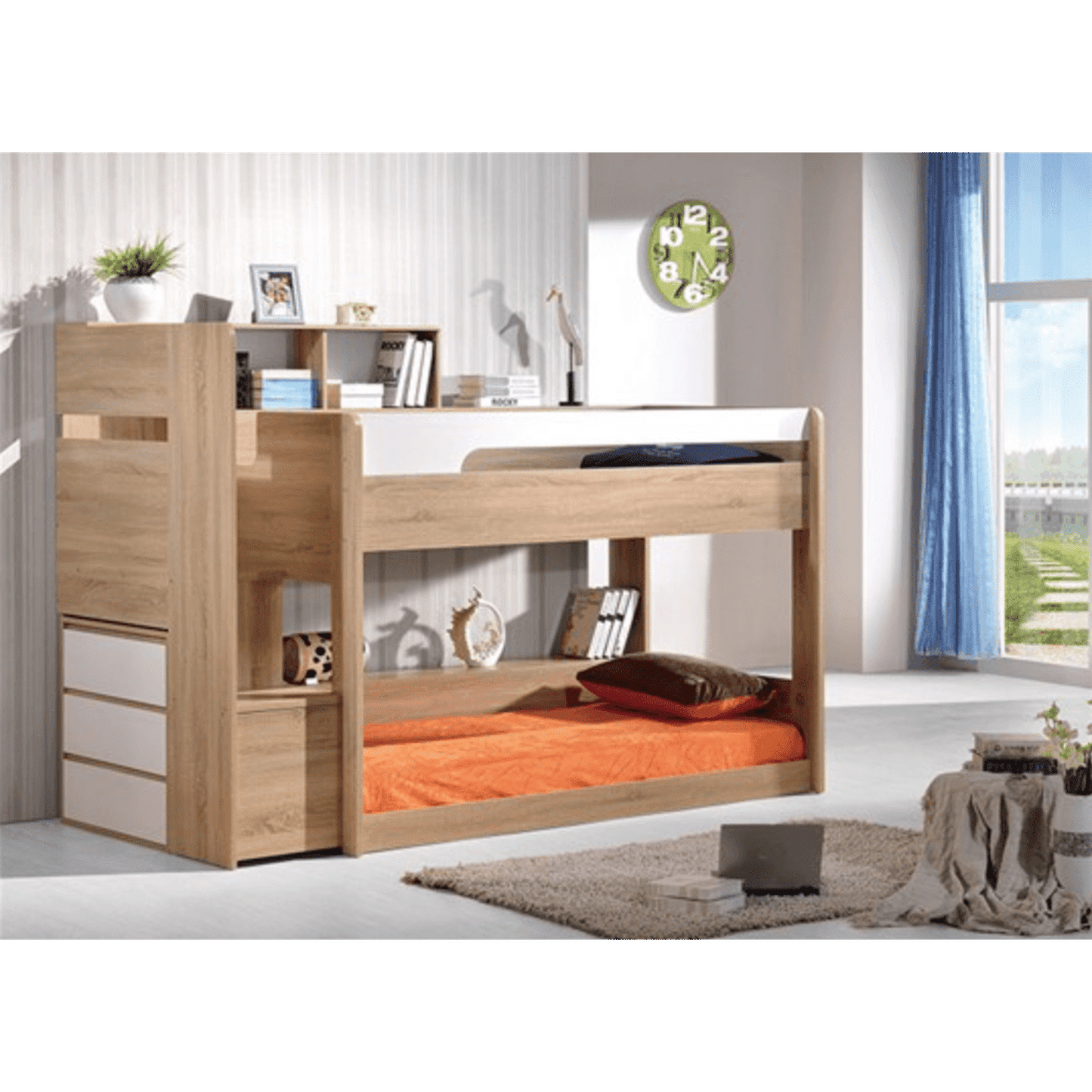 Zelfa Bunk Bed, Single Size