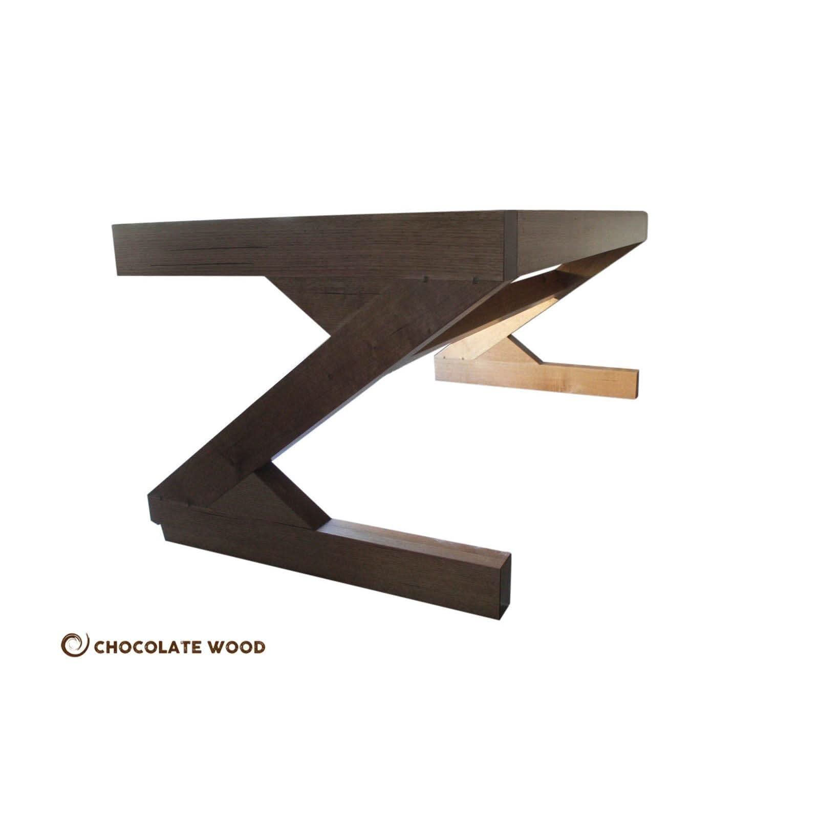 ZETA AUSTRALIAN CUSTOM MADE RECYCLED TASSIE OAK DESK - MyChocolateWood