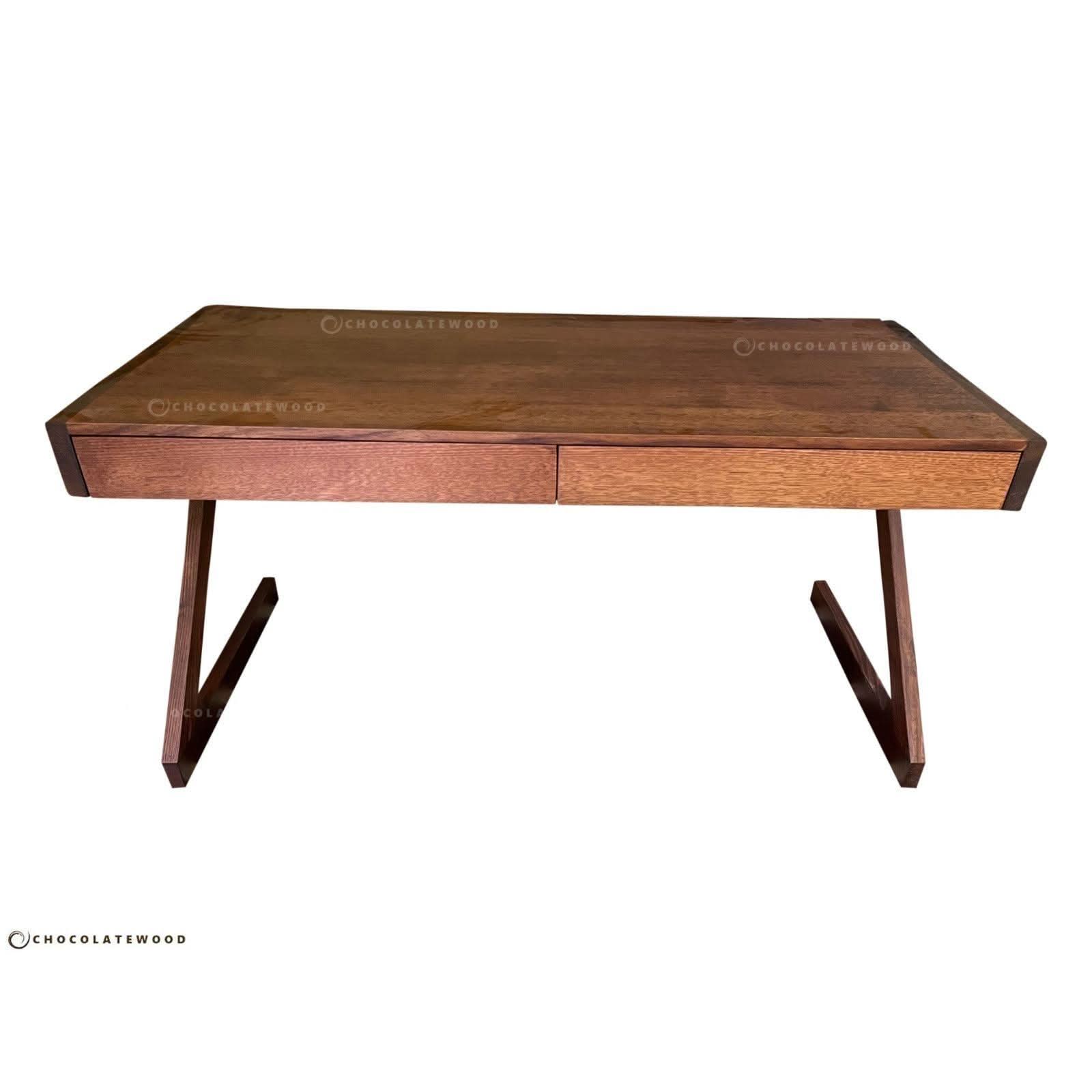 Zeta Australian Custom Made Vic Ash Desk in Dark Honey