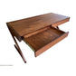 Zeta Desk in Dark Honey drawers